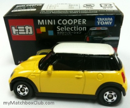 TOMICA-Takara-Tomy-Mini-Cooper-Selection-yellow-Japan